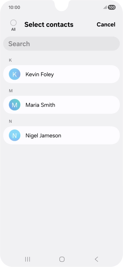 Press the field above 