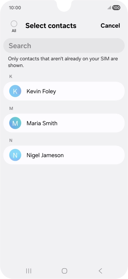 Press the field above 