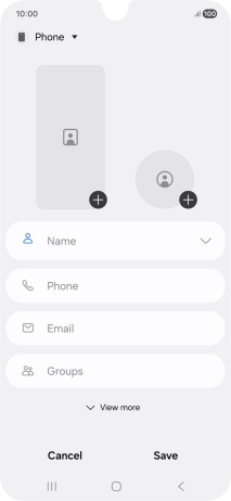 Press the address book drop down list.