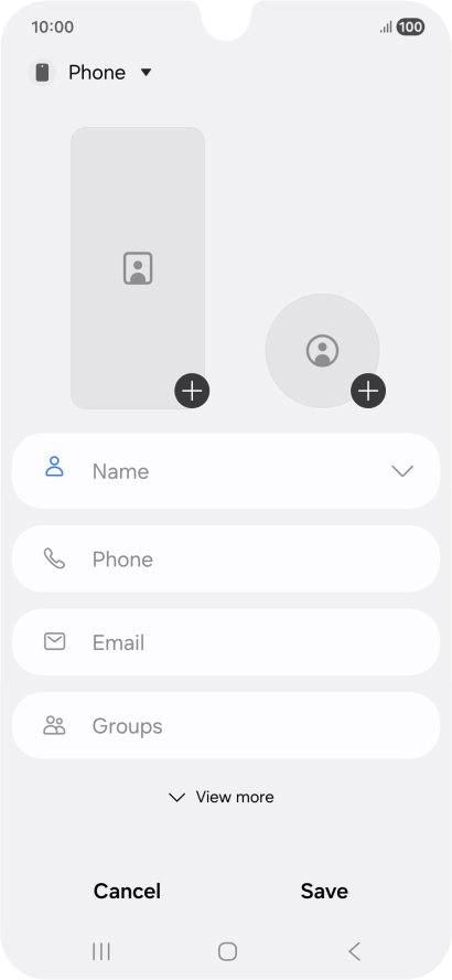Press the address book drop down list.