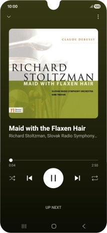 Press arrow right to go to the next audio file.