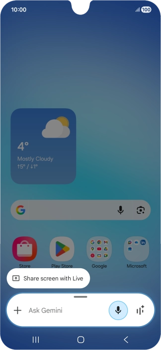 Say, in your own words, what you would like your phone to do, e.g.: OPEN [app], CALL [contact], SEARCH THE WEB FOR [information].