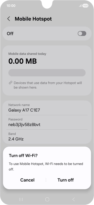 Press the Home key to return to the home screen.
