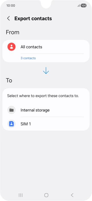 Press the name of the SIM.