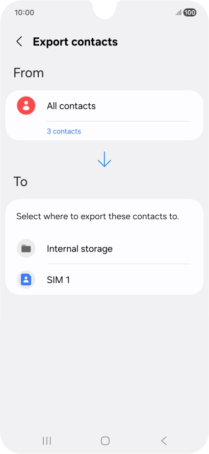 Press the name of the SIM.