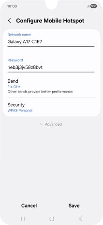 Press the field below 