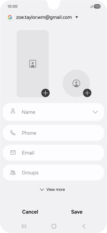 Press Name and key in the required name.