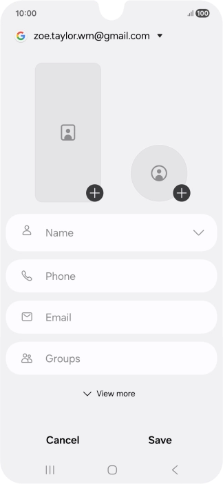 Press Name and key in the required name.