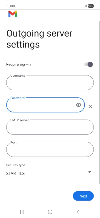 Press the field below 