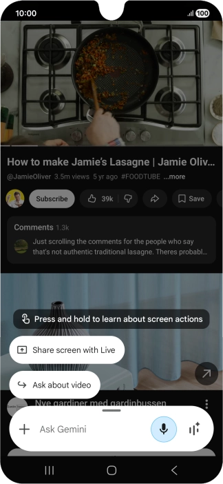 Press Ask about video.