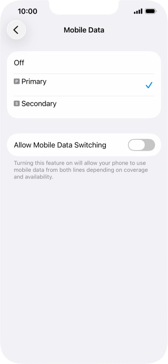 Press the required price plan. Press the required price plan.