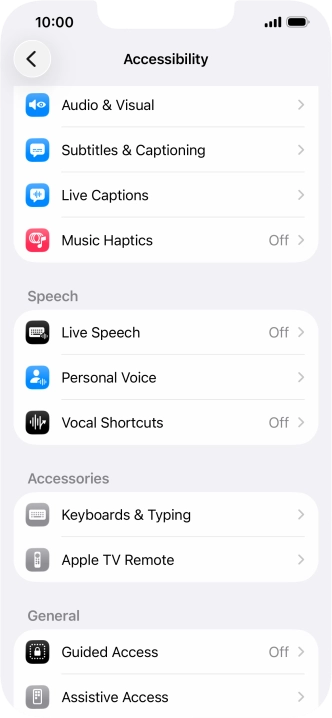 Press the required category below 