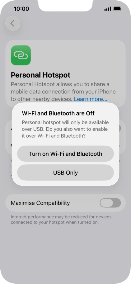 If Wi-Fi is turned off, press Turn on Wi-Fi and Bluetooth. If Wi-Fi is turned off, press Turn on Wi-Fi and Bluetooth.