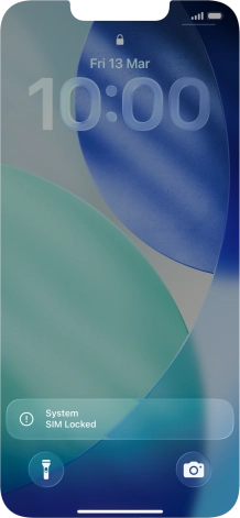 Slide your finger upwards starting from the bottom of the screen.