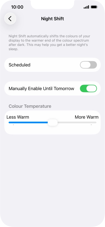 Press and drag the indicator below Press and drag the indicator below