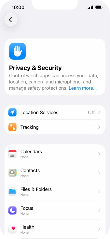 Press Location Services. Press Location Services.