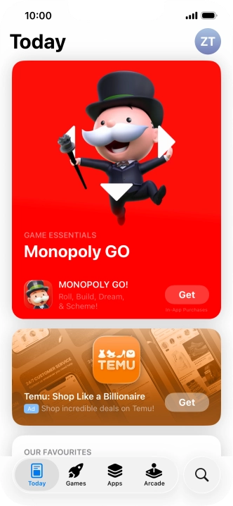 Press the search icon.