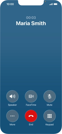 Press More during an ongoing call. Press More during an ongoing call.