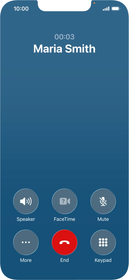 Press More during an ongoing call. Press More during an ongoing call.