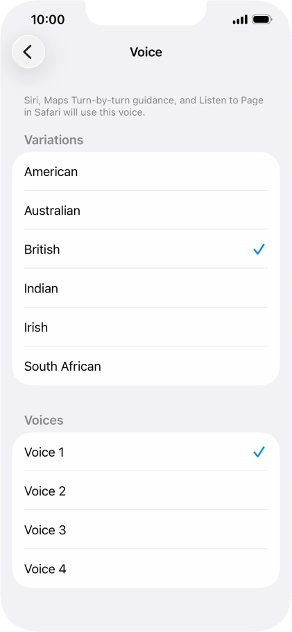 Press the required accent. Press the required accent.