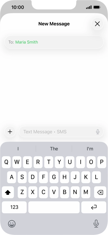 Press the microphone icon and say the required text. Press the microphone icon and say the required text.
