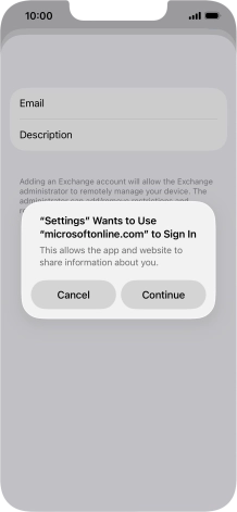 Press Continue. Press Continue.