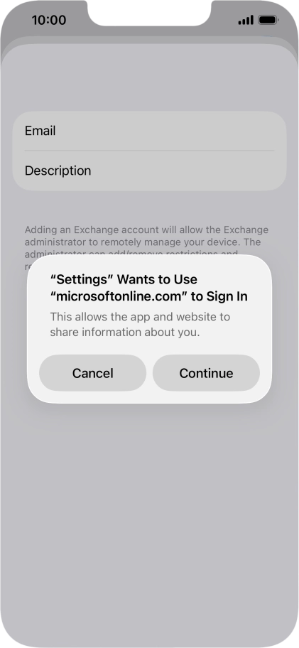 Press Continue. Press Continue.
