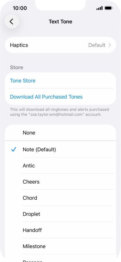 Press the required message tones to hear them. Press the required message tones to hear them.