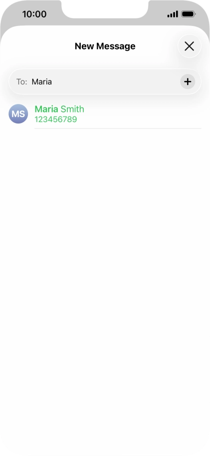 Press the required contact. Press the required contact.