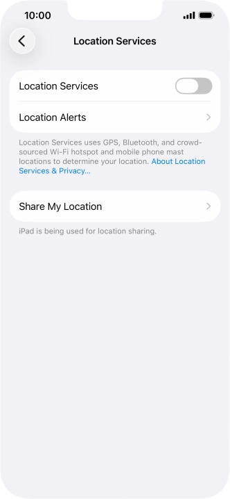 Press the indicator next to Press the indicator next to