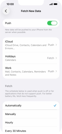 Press the indicator next to Press the indicator next to