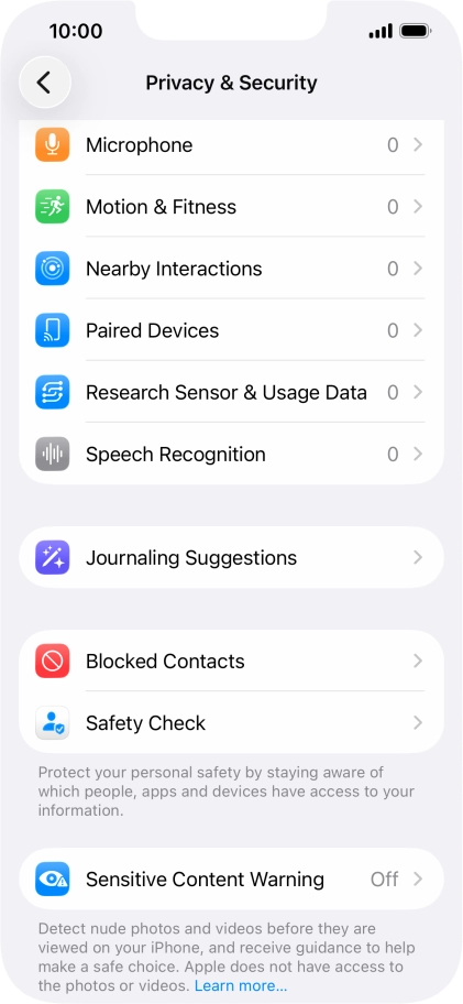 Press Sensitive Content Warning.