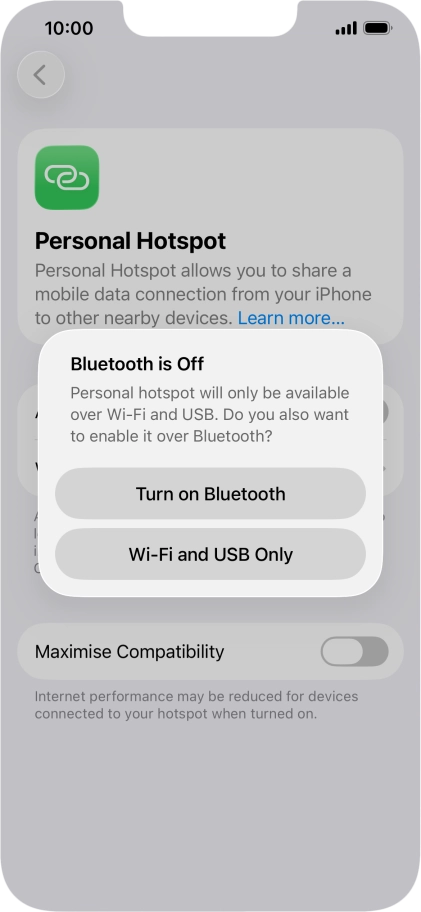 If Wi-Fi is turned on, press Wi-Fi and USB Only. If Wi-Fi is turned on, press Wi-Fi and USB Only.