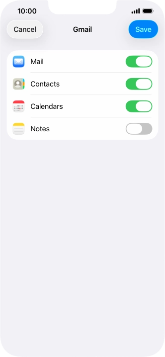 If this screen is displayed, you email account has been recognised and set up automatically. Follow the instructions on the screen to key in more information and finish setting up your email account.