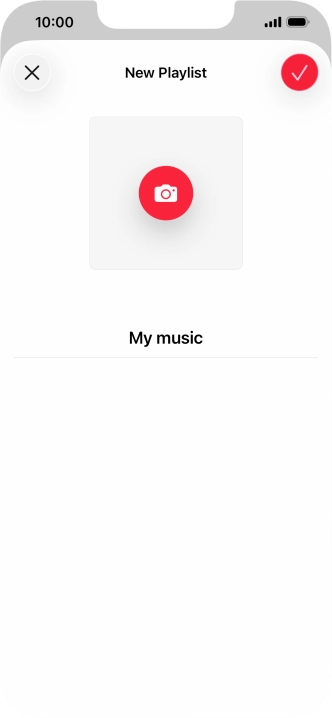 Press the confirm icon. Press the confirm icon.