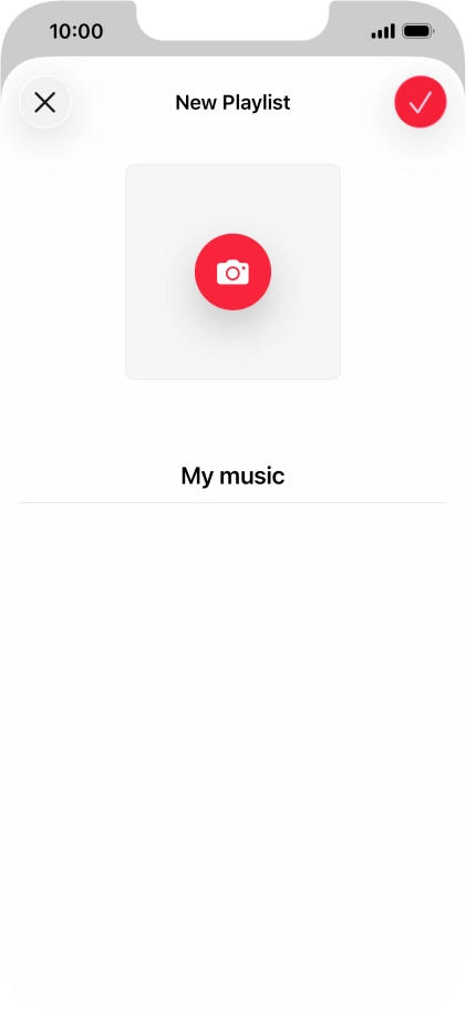 Press the confirm icon. Press the confirm icon.