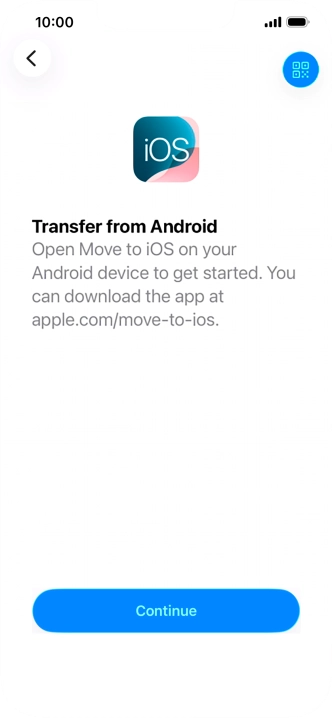 To transfer content to your phone, you need to install the app 