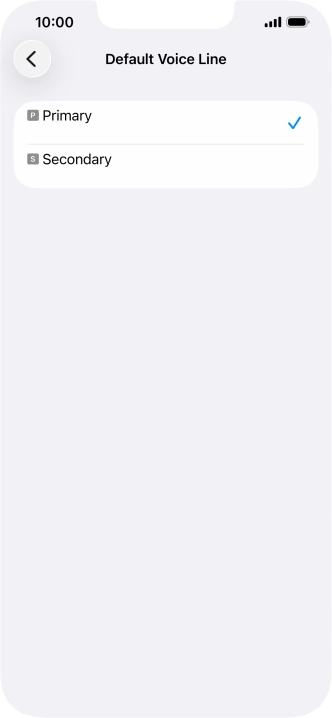 Press the required price plan. Press the required price plan.