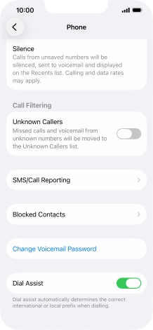 Press Silence to turn on the function.