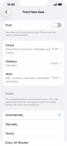 If you turn off the function, press the required setting. If you turn off the function, press the required setting.