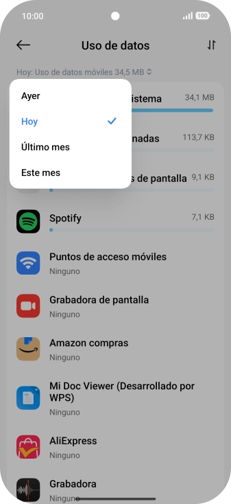 Pulsa el ajuste deseado.
