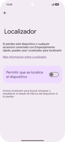 Pulsa el indicador junto a 