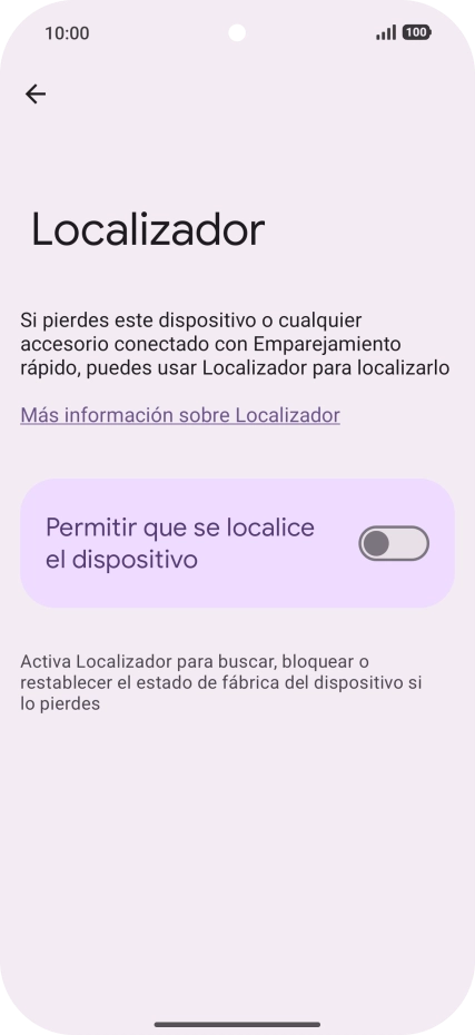 Pulsa el indicador junto a 