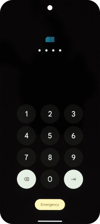 Key in the new PIN again and press arrow right.