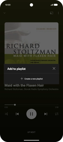 Press Create a new playlist.