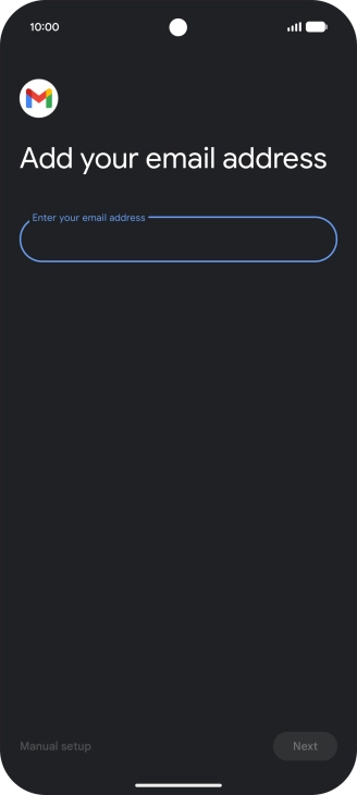 Press the field below 