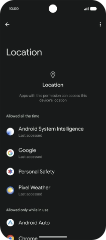 Press the required app.