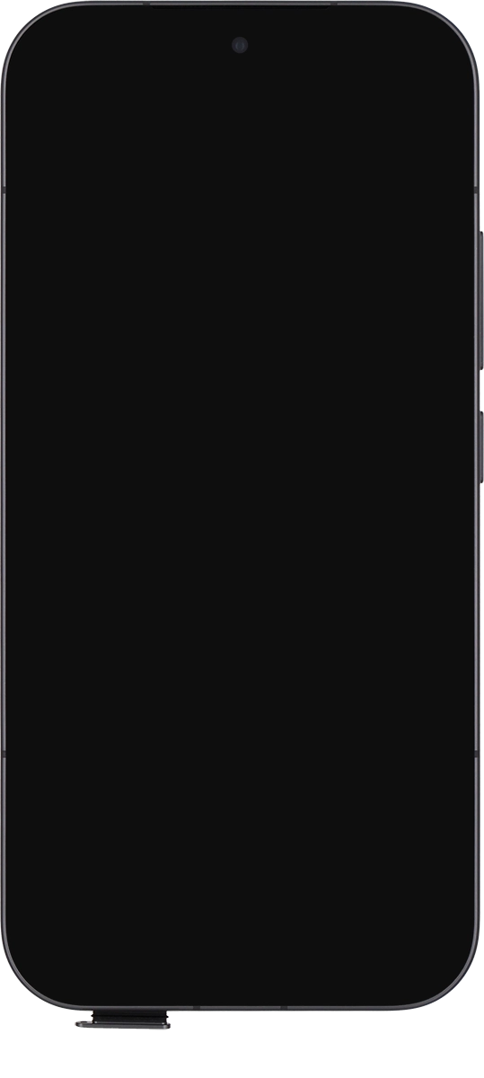 Retira el contenedor de la tarjeta SIM del teléfono.