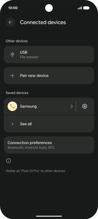 Slide your finger upwards starting from the bottom of the screen to return to the home screen.