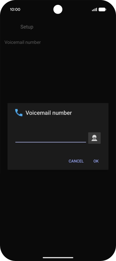 Key in +447836121121 and press OK.